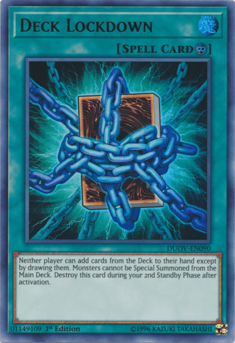 Deck Lockdown [DUOV-EN090] Ultra Rare (ONLINE ORDER ONLY)