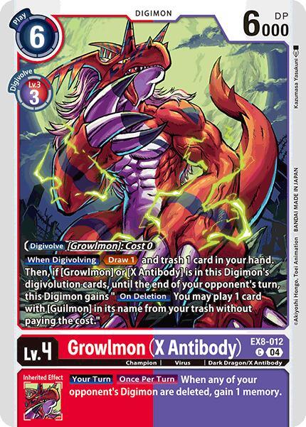 Growlmon (X Antibody) [Chain of Liberation] (ONLINE ORDER ONLY)