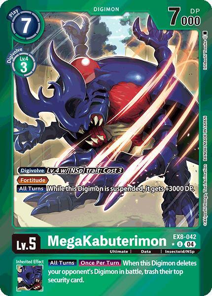 MegaKabuterimon [EX8-042] (Limited Foil) [Chain of Liberation] (ONLINE ORDER ONLY)