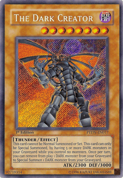The Dark Creator [PTDN-EN017] Secret Rare (ONLINE ORDER ONLY)