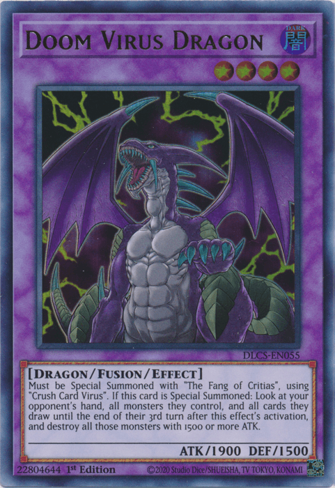 Doom Virus Dragon [DLCS-EN055] Ultra Rare (ONLINE ORDER ONLY)