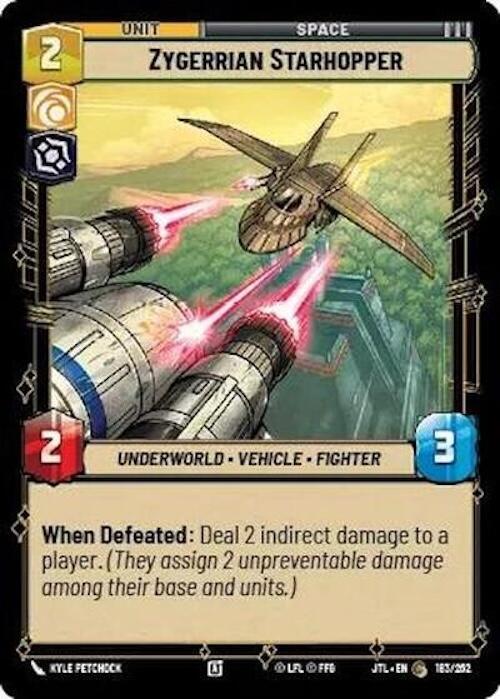 Zygerrian Starhopper (183/257) [Jump to Lightspeed] (ONLINE ORDER ONLY)