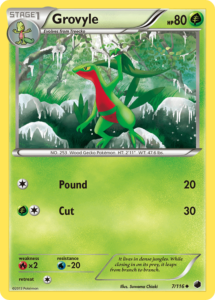 Grovyle (7/116) [Black & White: Plasma Freeze] (Online Only)
