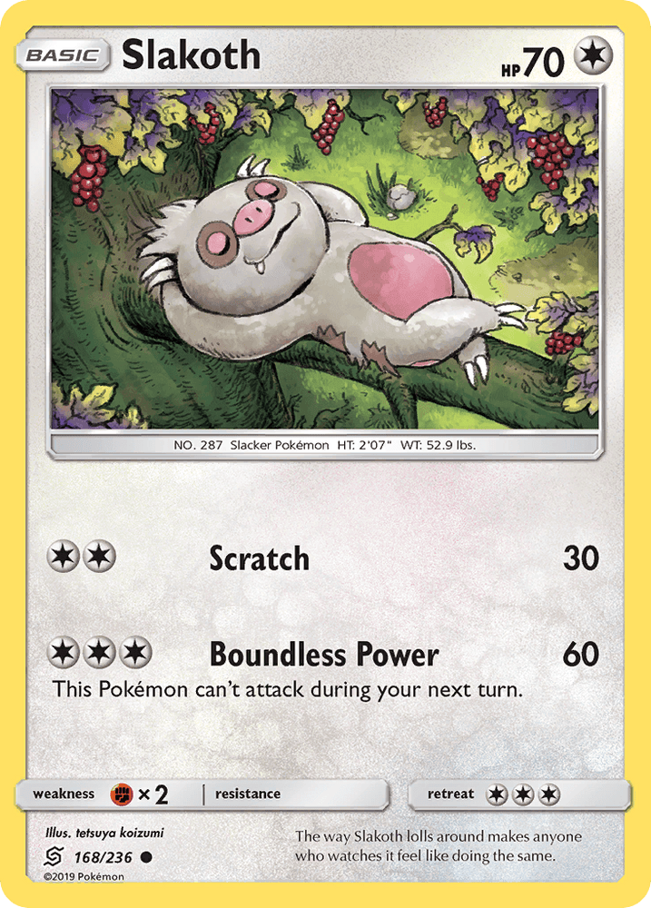 Slakoth (168/236) [Sun & Moon: Unified Minds] (Online Only)