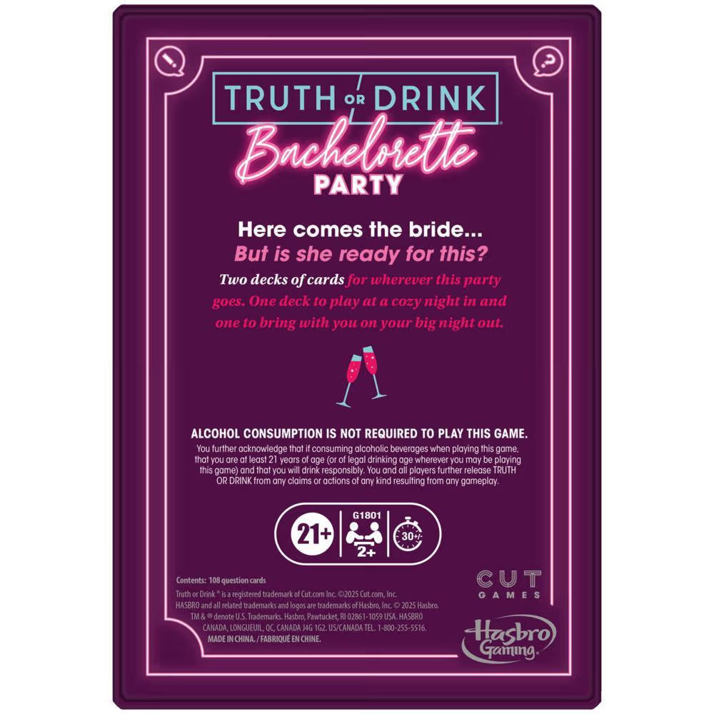 Truth or Drink: Bachelorette (ONLINE ORDER ONLY)
