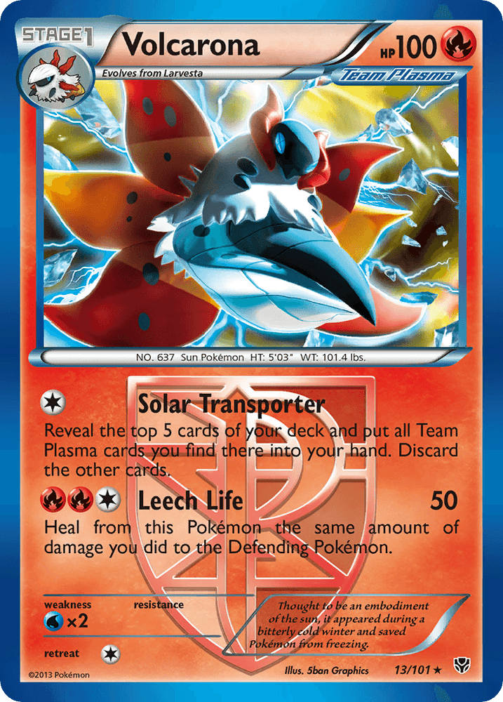 Volcarona (13/101) [Black & White: Plasma Blast] (Online Only)