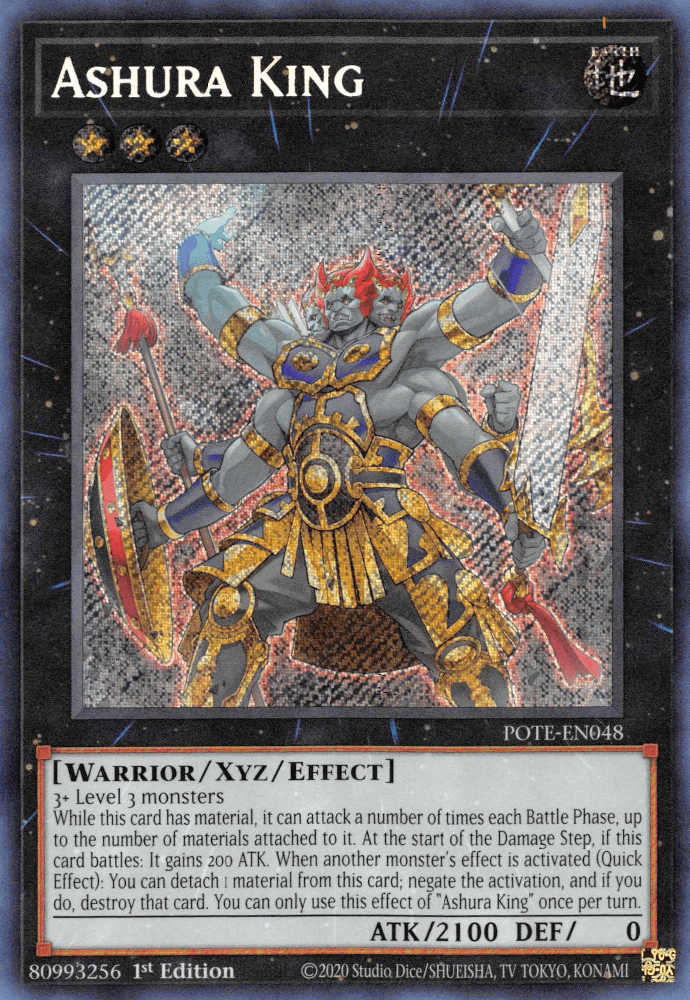 Ashura King [POTE-EN048] Secret Rare (ONLINE ORDER ONLY)