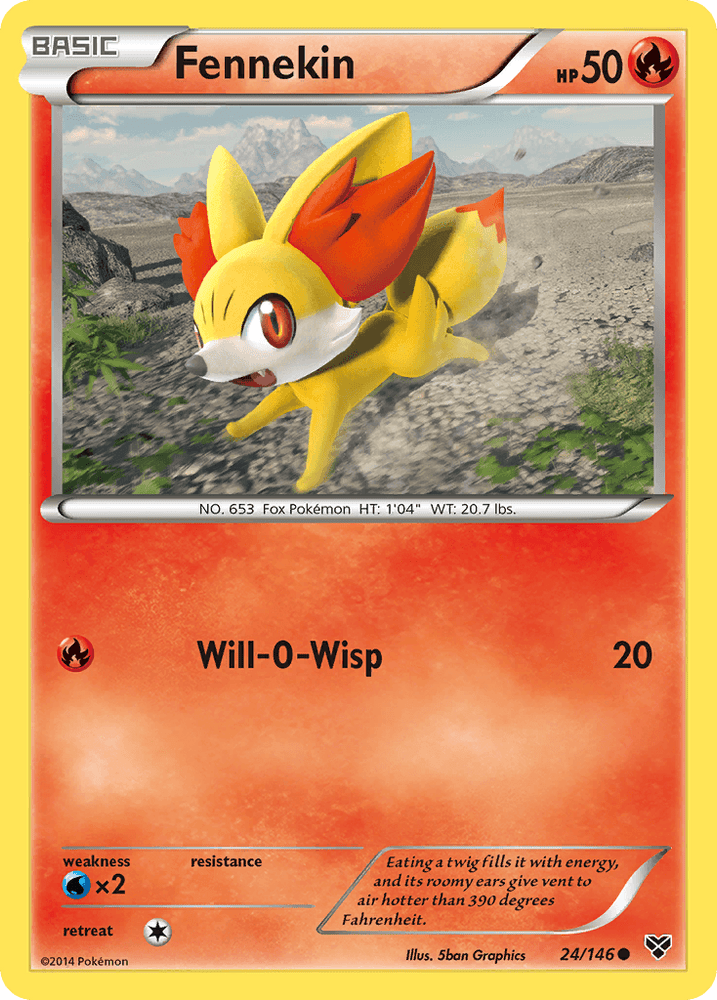 Fennekin (24/146) [XY: Base Set] (Online Only)
