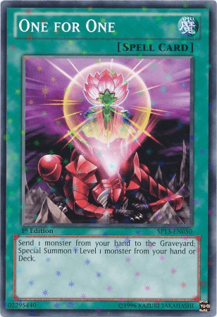 One for One [SP13-EN050] Starfoil Rare (ONLINE ORDER ONLY)