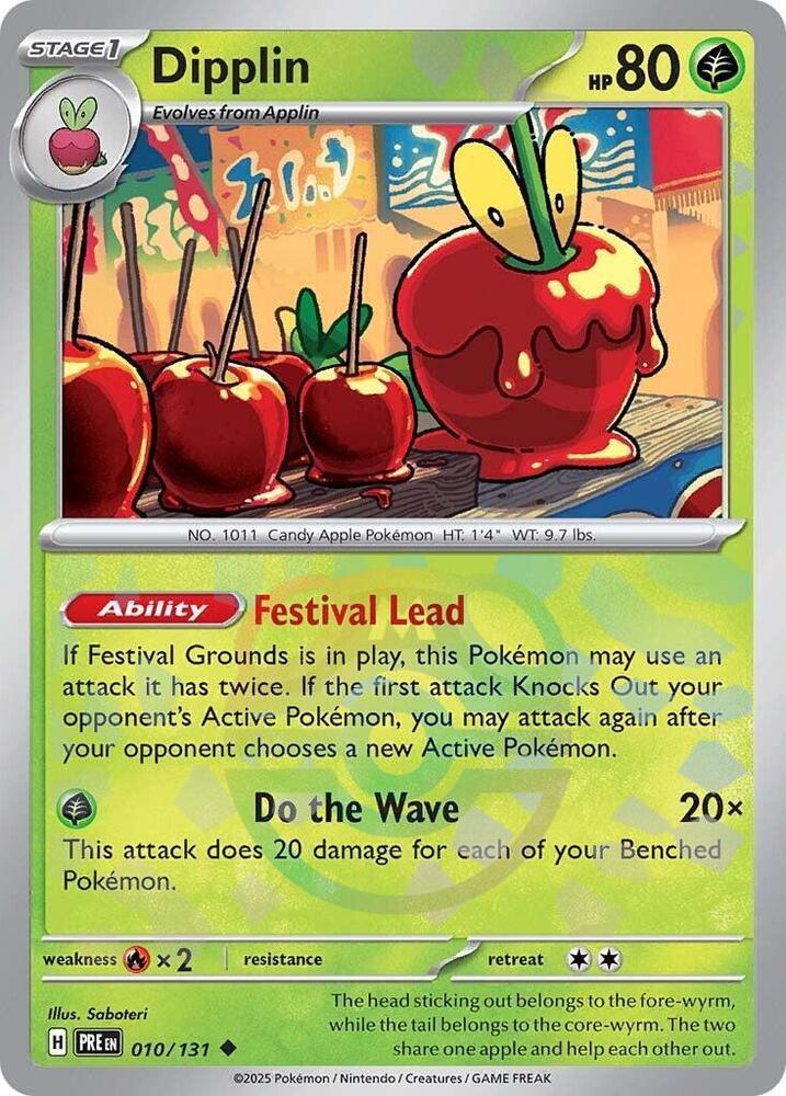 Dipplin (010/131) (Master Ball Pattern) [Scarlet & Violet: Prismatic Evolutions] (Online Only)