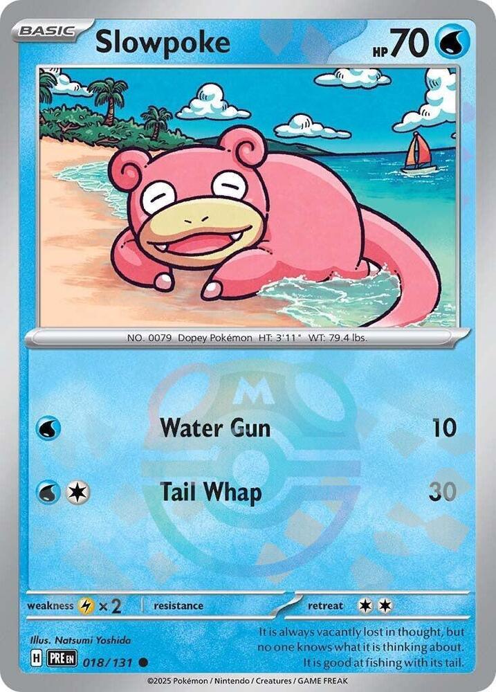 Slowpoke (018/131) (Master Ball Pattern) [Scarlet & Violet: Prismatic Evolutions] (Online Only)