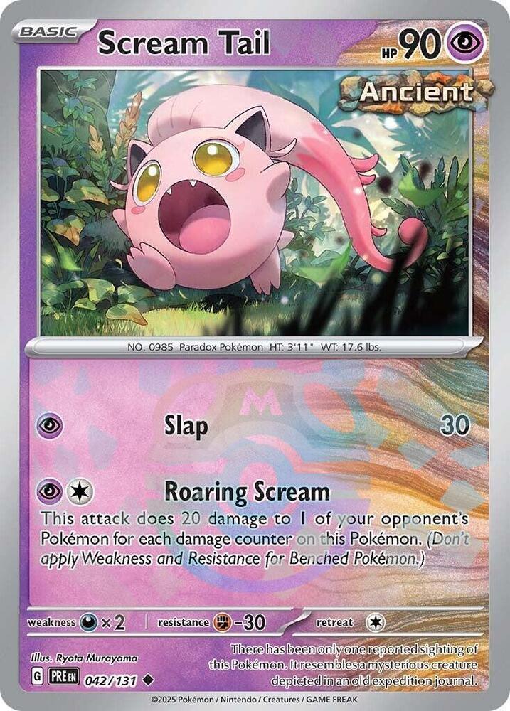 Scream Tail (042/131) (Master Ball Pattern) [Scarlet & Violet: Prismatic Evolutions] (Online Only)