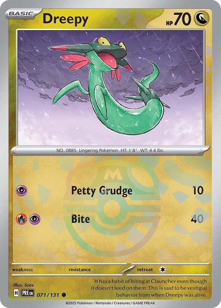 Dreepy (071/131) (Master Ball Pattern) [Scarlet & Violet: Prismatic Evolutions] (Online Only)