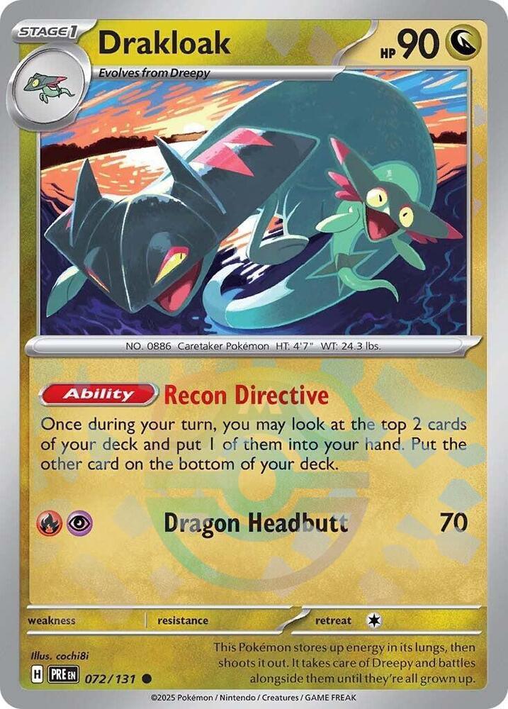 Drakloak (072/131) (Master Ball Pattern) [Scarlet & Violet: Prismatic Evolutions] (Online Only)