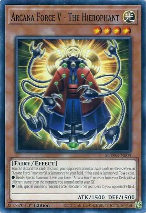 Arcana Force V - The Hierophant [SUDA-EN004] Common (ONLINE ORDER ONLY)