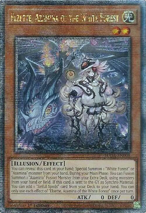 Elzette, Azamina of the White Forest (Quarter Century Secret Rare) [SUDA-EN008] Quarter Century Secret Rare (ONLINE ORDER ONLY)