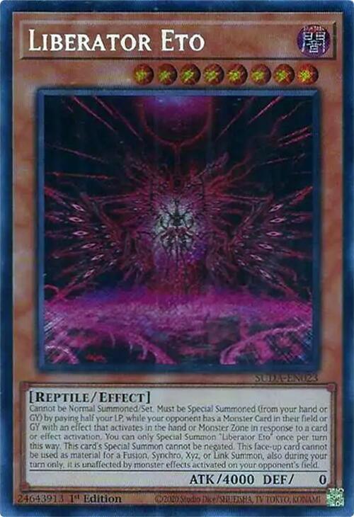 Liberator Eto [SUDA-EN023] Secret Rare (ONLINE ORDER ONLY)