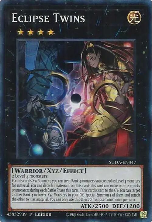 Eclipse Twins [SUDA-EN047] Super Rare (ONLINE ORDER ONLY)