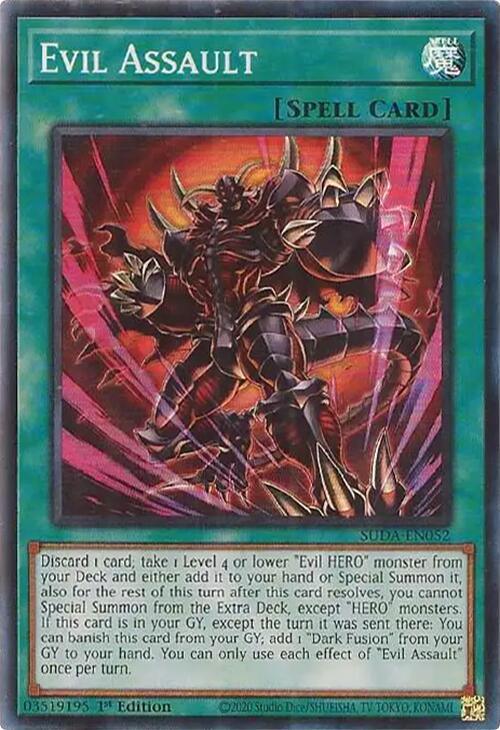 Evil Assault [SUDA-EN052] Super Rare (ONLINE ORDER ONLY)