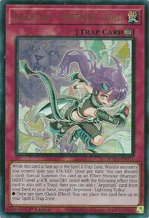 Argostars - Lightning Tydeu [SUDA-EN071] Ultra Rare (ONLINE ORDER ONLY)