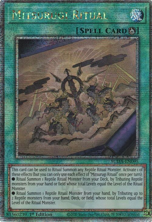 Mitsurugi Ritual (Quarter Century Secret Rare) [SUDA-EN095] Quarter Century Secret Rare (ONLINE ORDER ONLY)