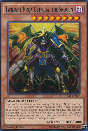 Twilight Ninja Getsuga, the Shogun [BOSH-EN017] Rare (ONLINE ORDER ONLY)