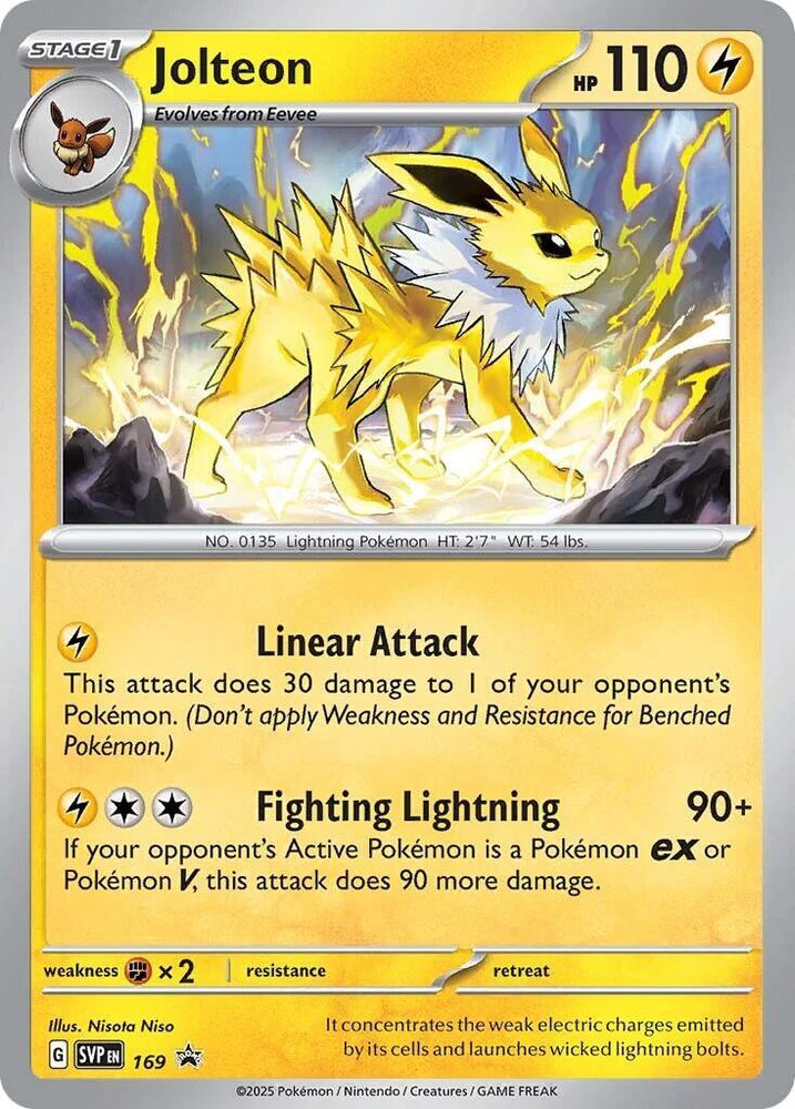 Jolteon (SVP169) [Scarlet & Violet: Black Star Promos] (ONLINE ORDER ONLY)
