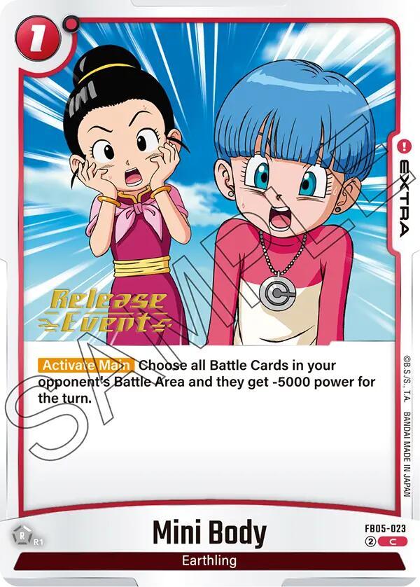 Mini Body [New Adventure Release Event Cards] (ONLINE ORDER ONLY)