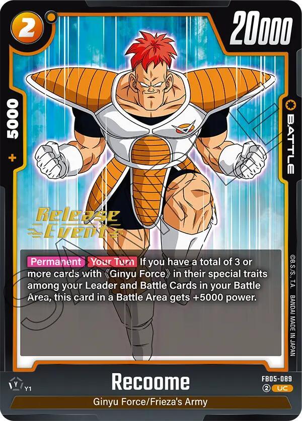 Recoome [New Adventure Release Event Cards] (ONLINE ORDER ONLY)