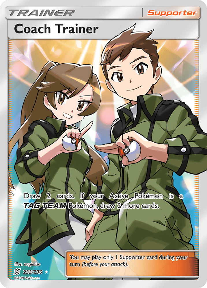 Coach Trainer (233/236) [Sun & Moon: Unified Minds] (Online Only)