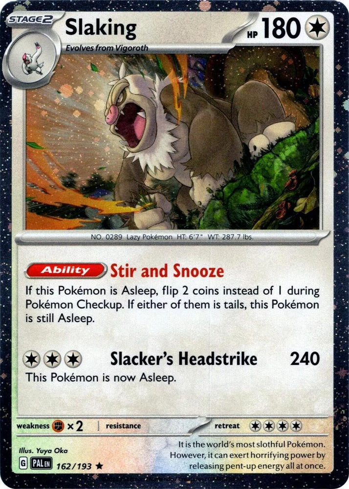 Slaking (162/193) (Cosmos Holo) [Scarlet & Violet: Paldea Evolved] (ONLINE ORDER ONLY)