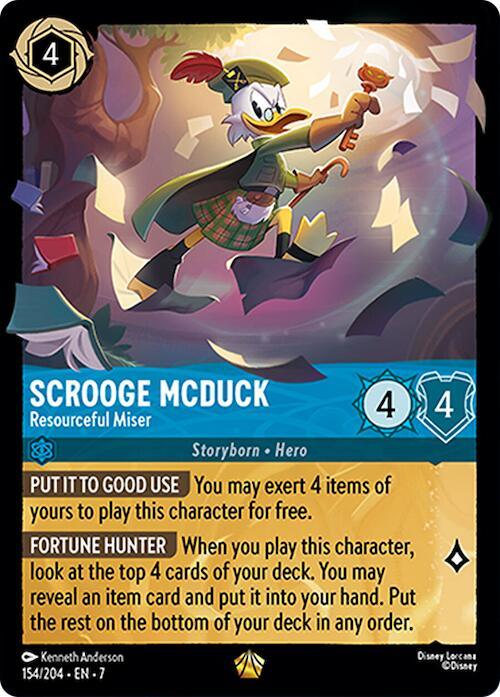 Scrooge McDuck - Resourceful Miser (154/204) [Archazia's Island] (ONLINE ORDER ONLY)