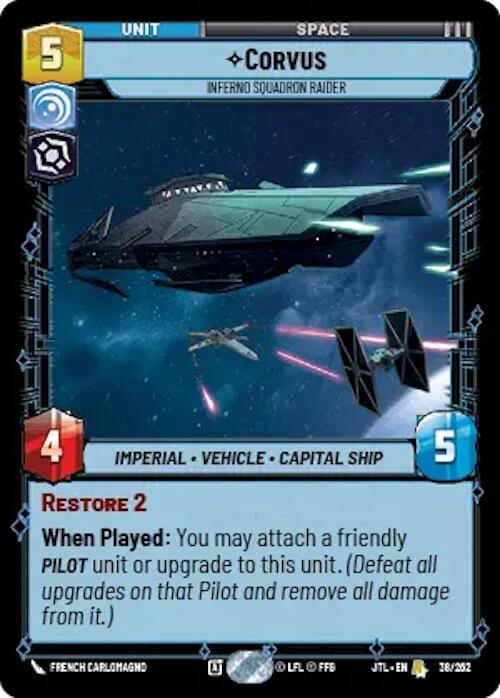 Corvus - Inferno Squadron Raider (038/257) [Jump to Lightspeed] (ONLINE ORDER ONLY)