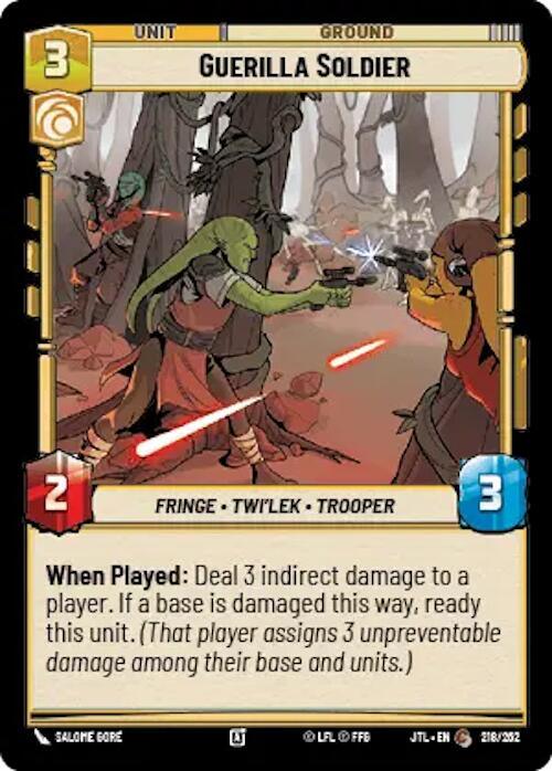 Guerilla Soldier (218/257) [Jump to Lightspeed] (ONLINE ORDER ONLY)