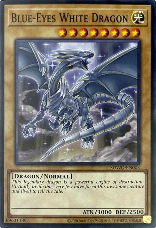 Blue-Eyes White Dragon (Unlimited Misprint) [SDWD-EN003] Common