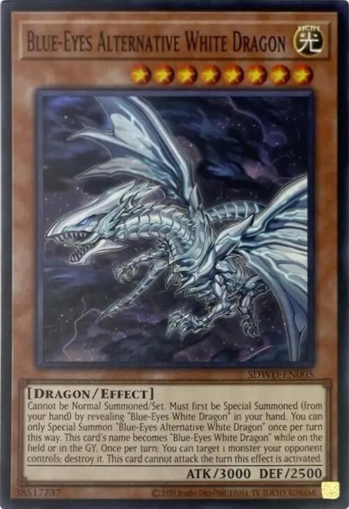 Blue-Eyes Alternative White Dragon (Unlimited Misprint) [SDWD-EN005] Common