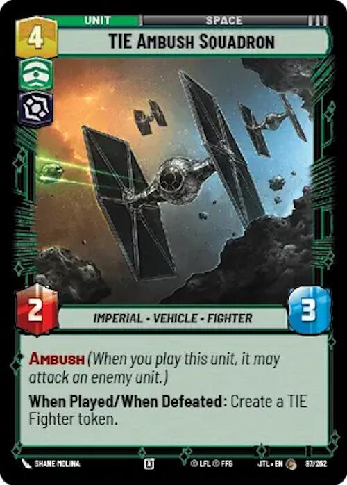 TIE Ambush Squadron (087/257) [Jump to Lightspeed] (ONLINE ORDER ONLY)
