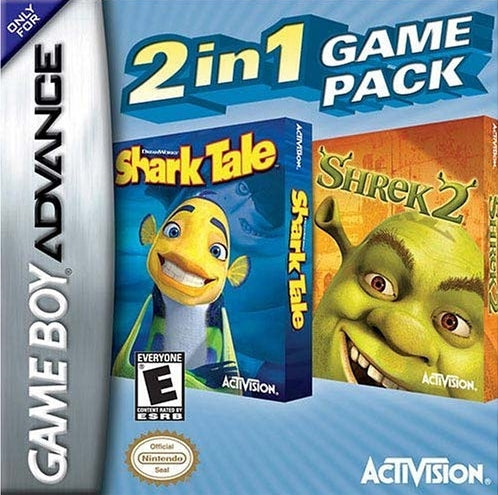 Shrek 2 and Shark Tale 2 in 1 (Gameboy Advance) (ONLINE ORDER ONLY)