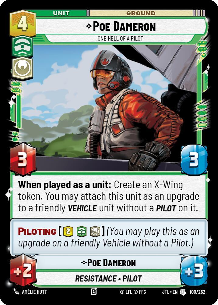 Poe Dameron - One Hell of a Pilot (100/262) [Jump to Lightspeed] (ONLINE ORDER ONLY)