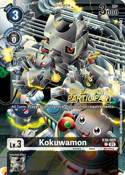 Kokuwamon [BT8-059] (2025 Regionals Participant) [New Awakening Promos] (ONLINE ORDER ONLY)