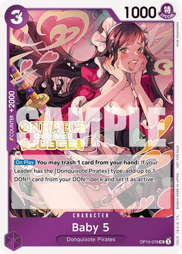 Baby 5 (Judge Pack Vol. 5) [One Piece Promotion Cards] (ONLINE ORDER ONLY)