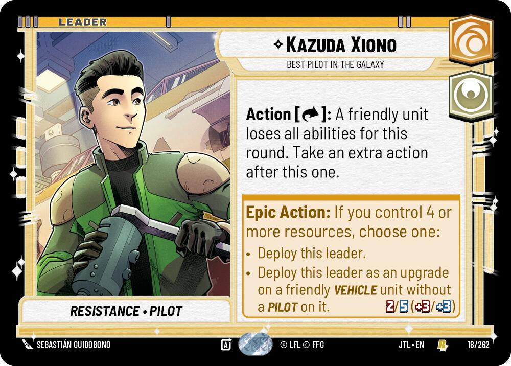 Kazuda Xiono - Best Pilot in the Galaxy (018/262) (018/257) [Jump to Lightspeed]
