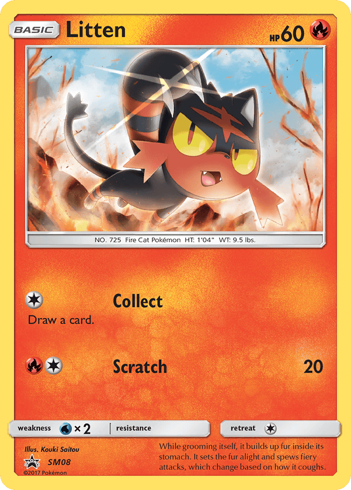 Litten (SM08) [Sun & Moon: Black Star Promos] (Online Only)