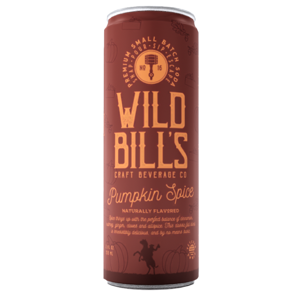 Wild Bill’s Pumpkin Spice Craft Soda (12oz) (ONLINE ORDER ONLY)
