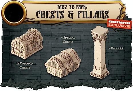 Massive Darkness 2: 3D Pack - Chests & Pillars (ONLINE ORDER ONLY)