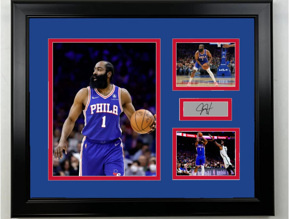 Framed James Harden 11"x14" Three Photo Collage (ONLINE ORDER ONLY)