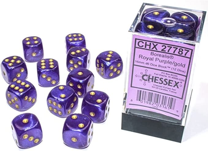 Chessex: D6 Borealis™ Dice Set - 16mm (Online Order Only)