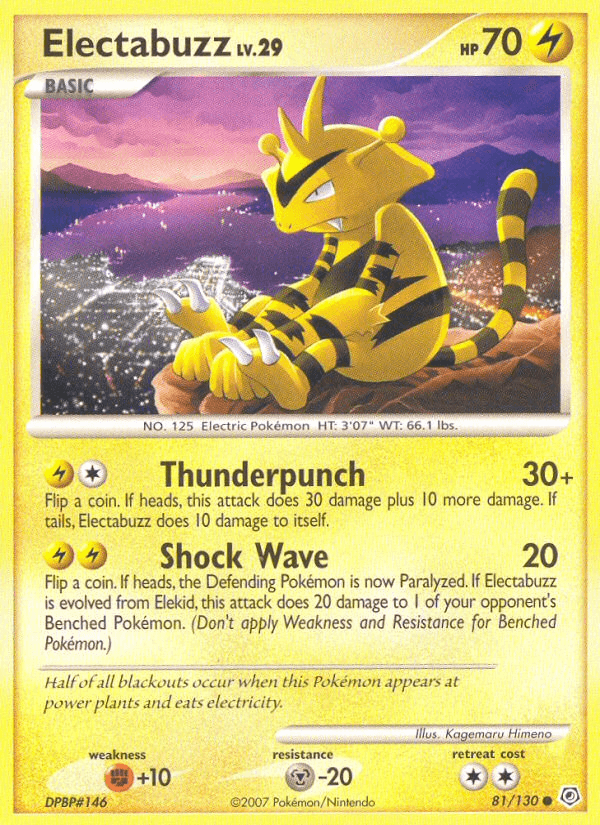 Electabuzz (81/130) [Diamond & Pearl: Base Set] (Online Only)