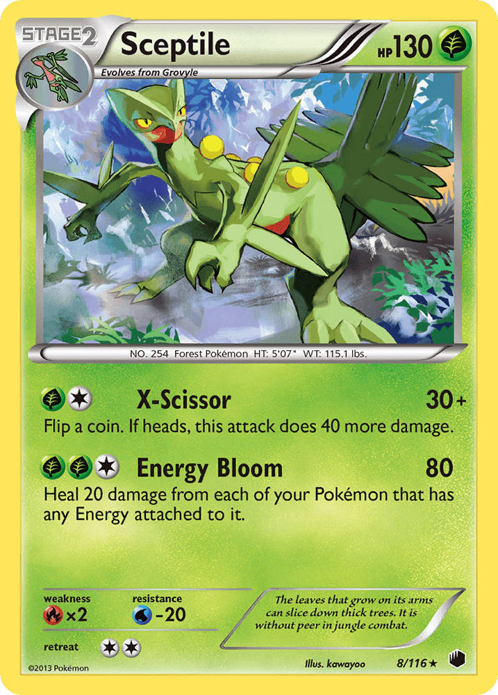Sceptile (8/116) [Black & White: Plasma Freeze] (Online Only)