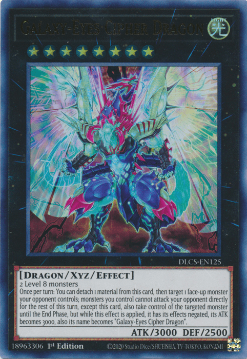 Galaxy-Eyes Cipher Dragon [DLCS-EN125] Ultra Rare (ONLINE ORDER ONLY)